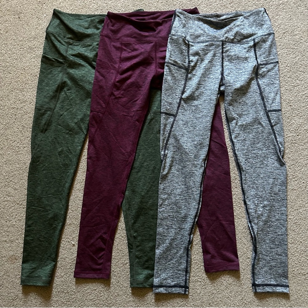 Rae Mode Marled Athletic Leggings Sz Small (3 pairs)